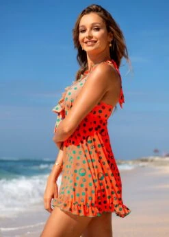 Bowknot Flounce Polka Dot Swimdress And Shorts -AquaLina Store 265377 P 16160483813473