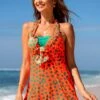 Bowknot Flounce Polka Dot Swimdress And Shorts 1 Bowknot Flounce Polka Dot Swimdress And Shorts -AquaLina Store 265377 P 16160483813710