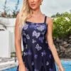 Butterfly Print Ombre Wide Strap Swimdress And Panty 2 Butterfly Print Ombre Wide Strap Swimdress And Panty -AquaLina Store 273495 P 16231217285920