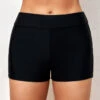 Mid Waisted Black Skinny Swimwear Shorts -AquaLina Store 288531 P 16403389097340