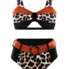 Leopard High Waist Wide Strap Bikini Set -AquaLina Store 289637 P 1698054600592