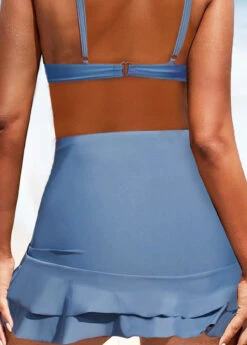 Dusty Blue Criss Cross Bikini Set -AquaLina Store 321349 P 1675391096838