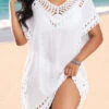 Weave Design Patchwork White Cover Up -AquaLina Store 330400 P 16838869562360